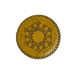 آینه چرم طبیعی گرد